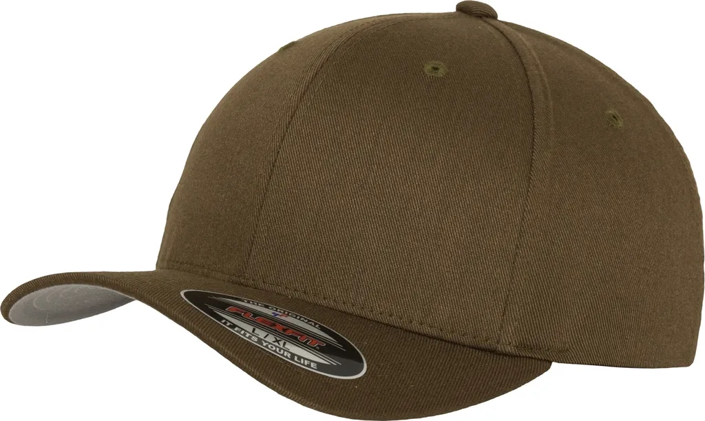 Casquette Homme Olive Flexfit RW6703 Yupoong Taille L/XL Lot de 2 Pièces