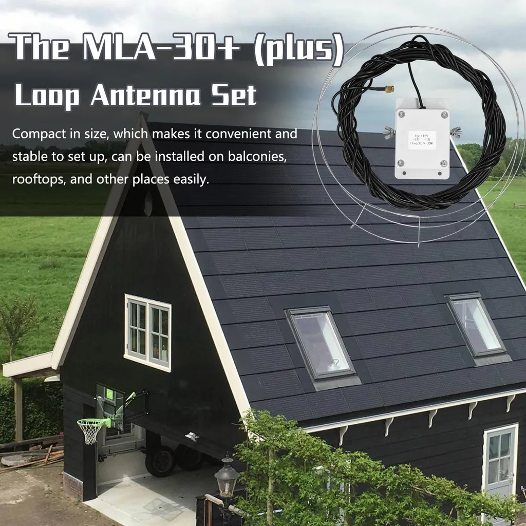 Antenne de Réception Active MLA-30 Plus pour Radio Ondes Courtes