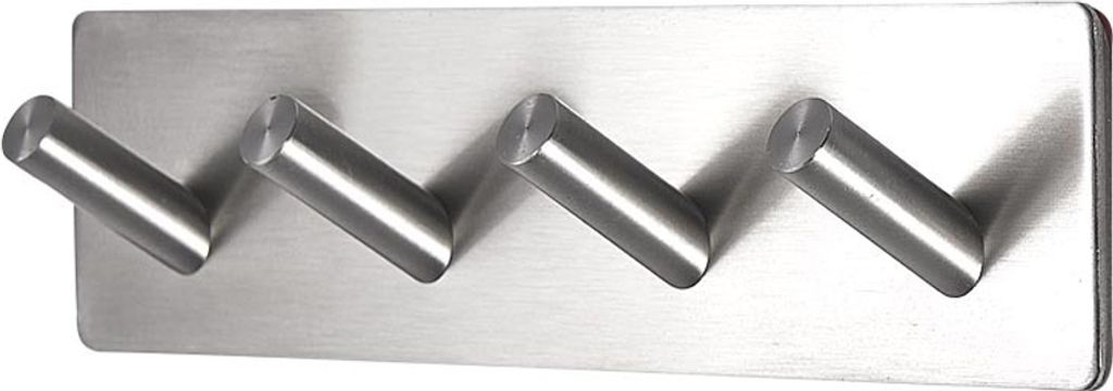 4-Haken 18cm Handtuchhaken Haken Selbstklebend Bad und Küche Handtuchhalter Kleiderhaken Ohne Bohren