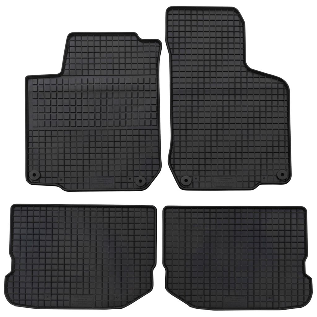 für VW Golf IV ab 1998-08/2003 Passform Fußmatten PETEX Gummimatten 4-teilig schwarz Allwettermatten Gummifußmatten