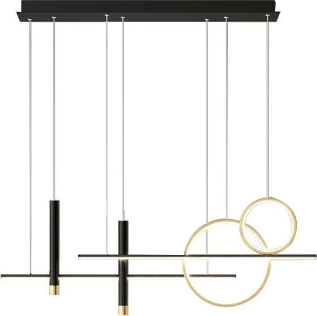 Luminaire suspendu LED 90 cm Forma3 idéal au-dessus de table à manger
