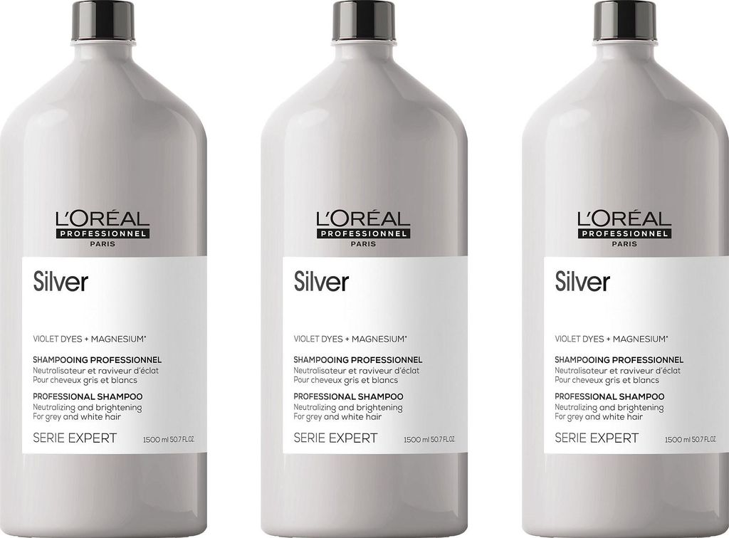 Serie Expert Silver Shampoo 3x1500 ml