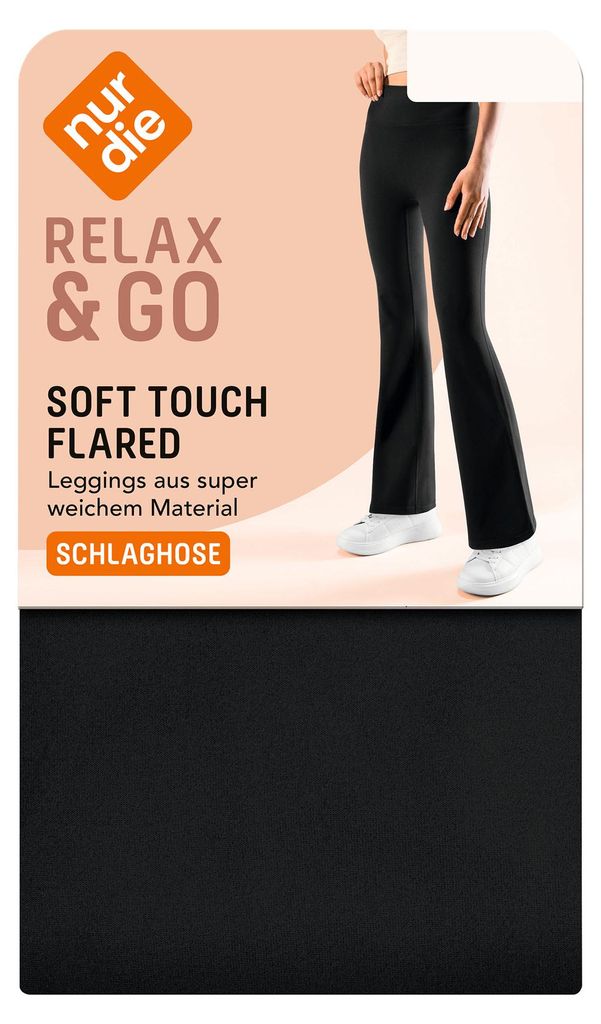 NUR DIE Damen Leggings Relax & Go schwarz - Größe 44-46 Produktbild 