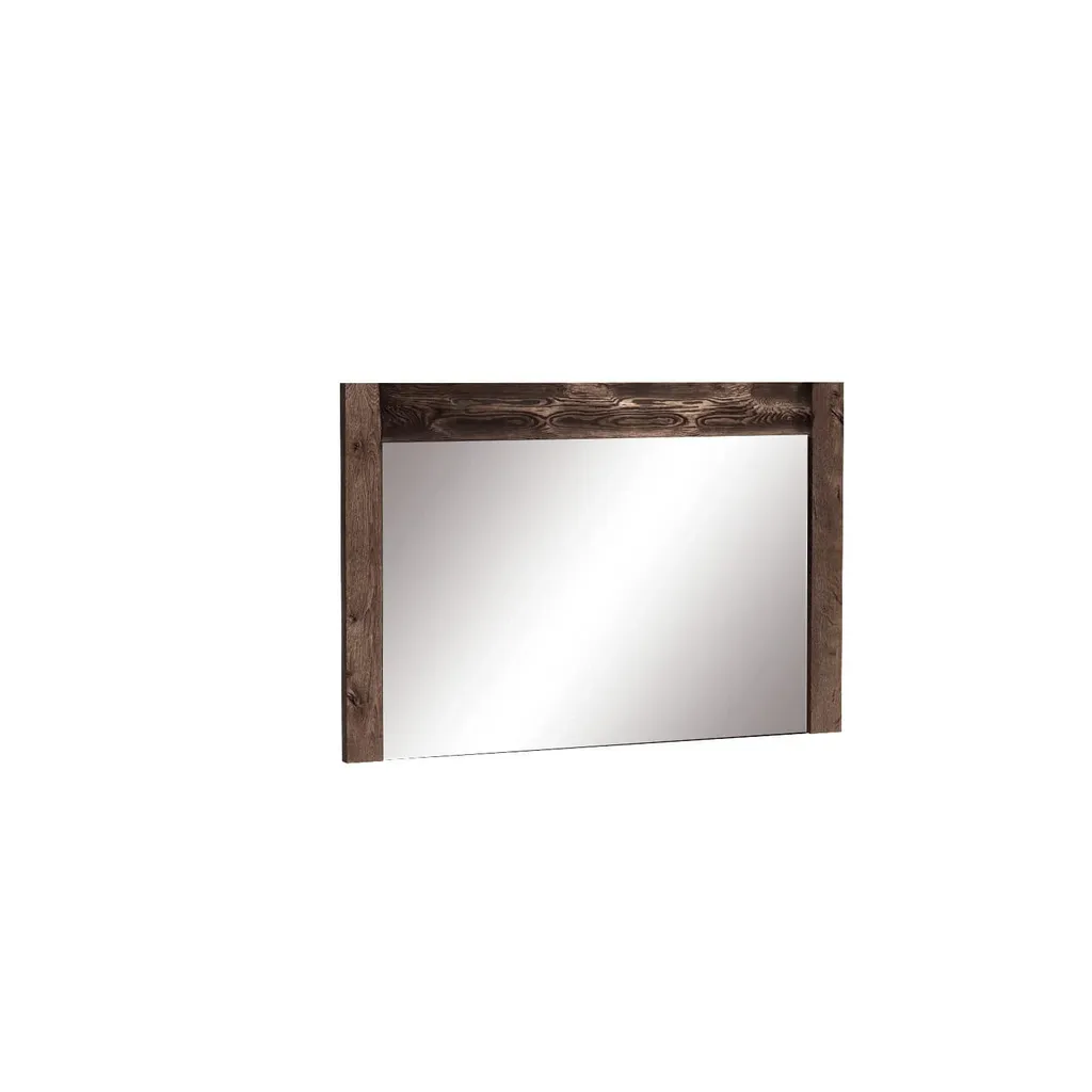Miroir suspendu scandinave BESS - Frêne foncé pour entrée et salon - 60cm