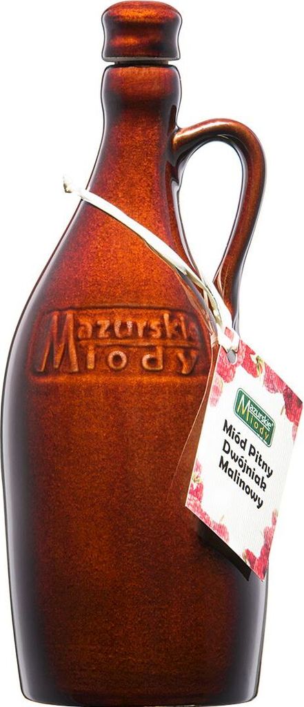 Malinowy Dwojniak Honig (Halber) 0,6L im Steinzeuggefäß | Produktbild 