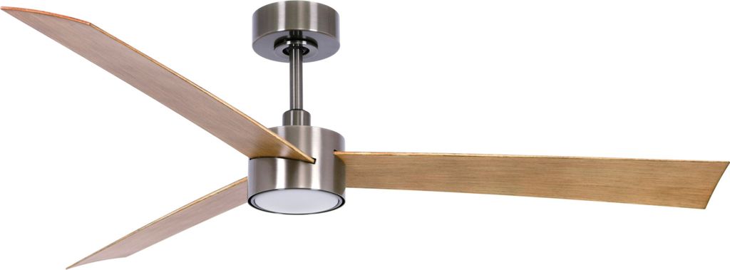 Energiespar Deckenventilator mit LED Beleuchtung und Fernbedienung Climate IV Nickel 132 cm