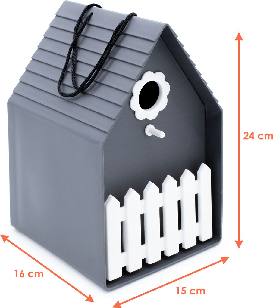 8 Stück Vogelhäuschen Aus Kunststoff - Praktisches Vogelfutter Zubehör