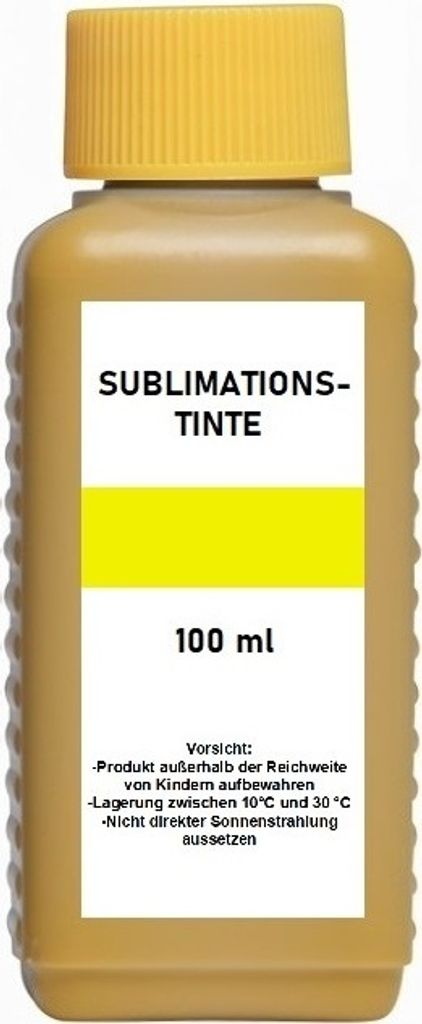 100 ml Sublimationstinte yellow - für Epson, Ricoh, Mutoh, Mimaki, Roland...