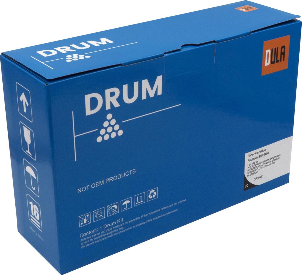DULA Kompatible Trommeleinheit für Brother – DR-2400 – Drum Unit – Hausmarke – Alternative zum Original – 12.000 Seiten
