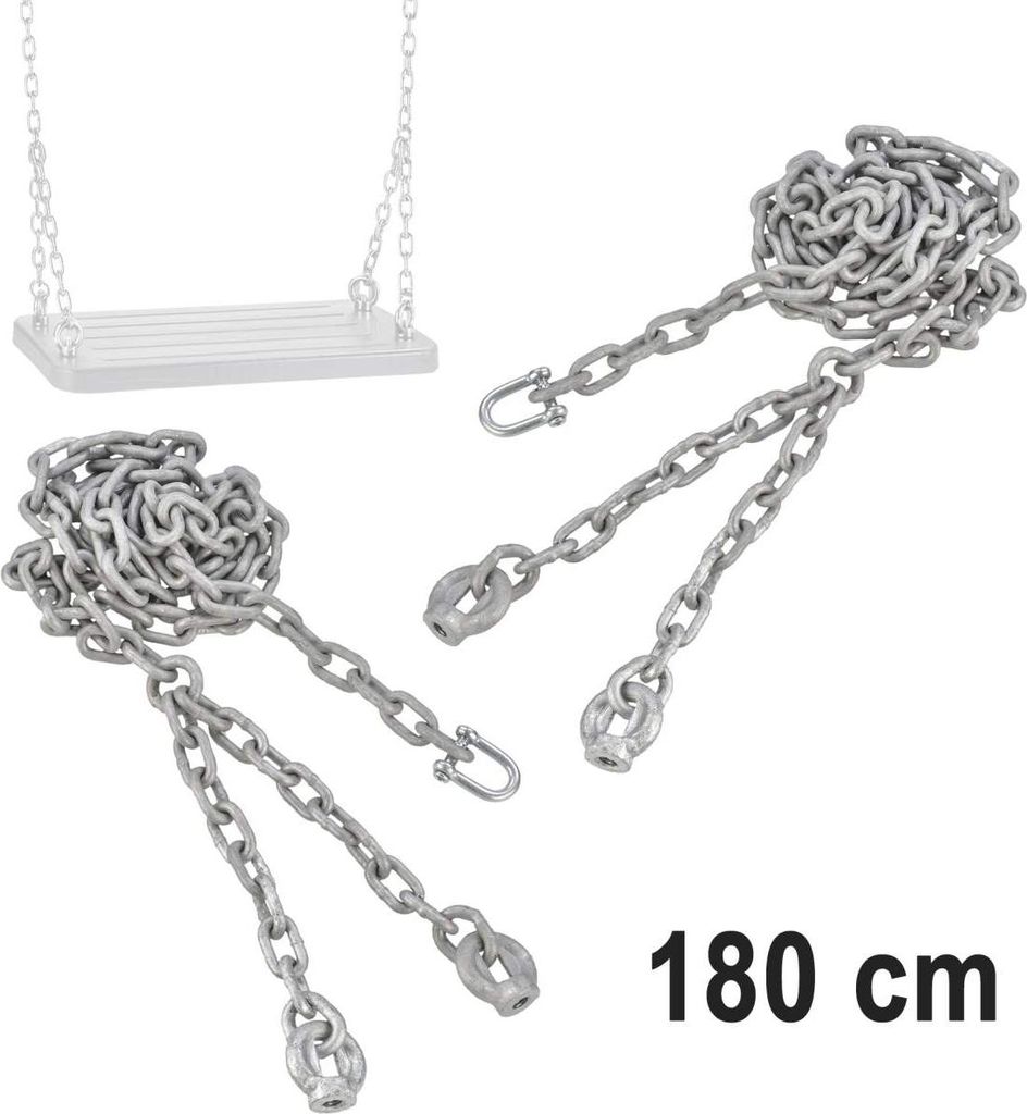 Chaîne de balançoire Set 2 pièces galvanisées 1,8m pour Image du produit 