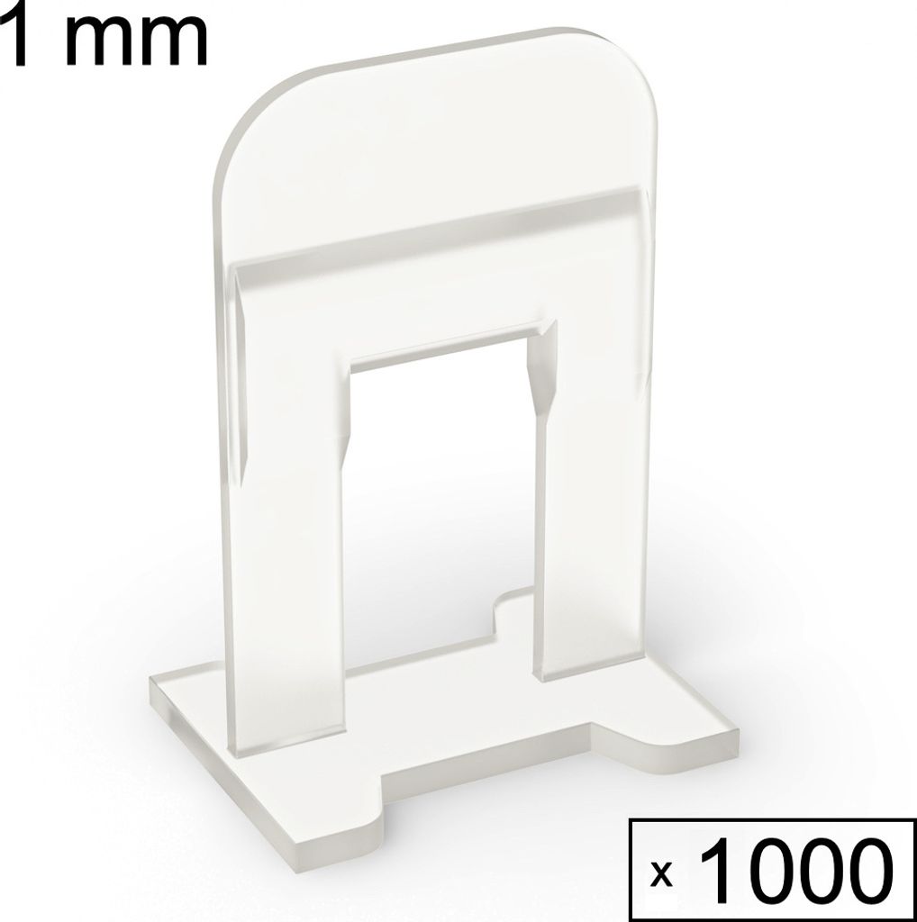 Fliesen Nivelliersystem Verlegehilfe Fliesen Plan System, 1000 Laschen, 1 mm