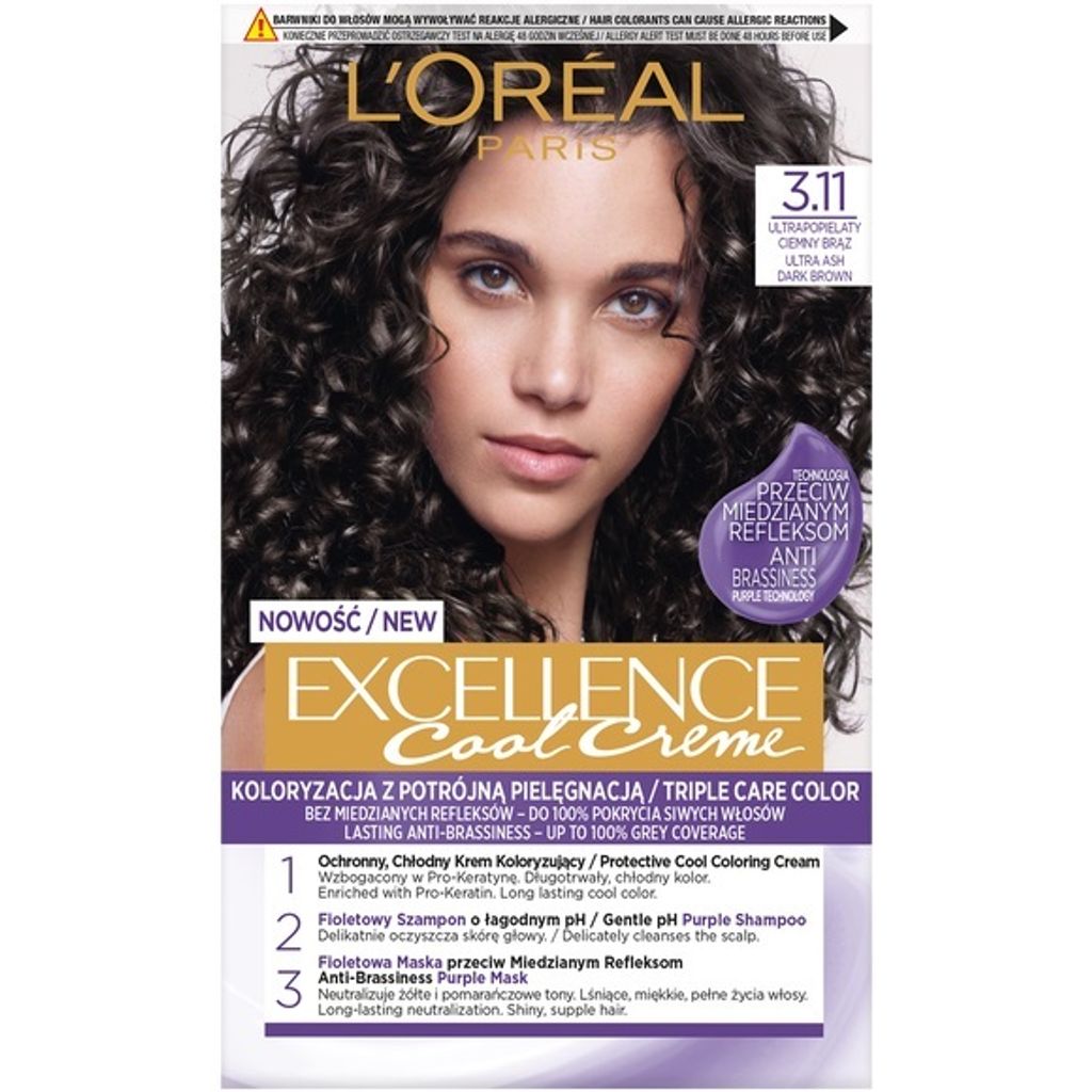 L'Oreal Paris Excellence Cool Creme Farba 3.11 Zdjęcie produktu 