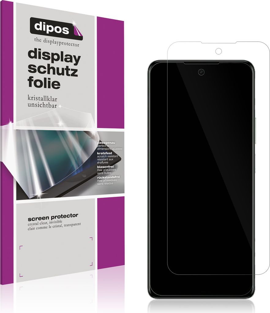 4x Schutzfolie für Tecno Spark 20 Pro klar Displayschutzfolie Folie Display Schutz dipos