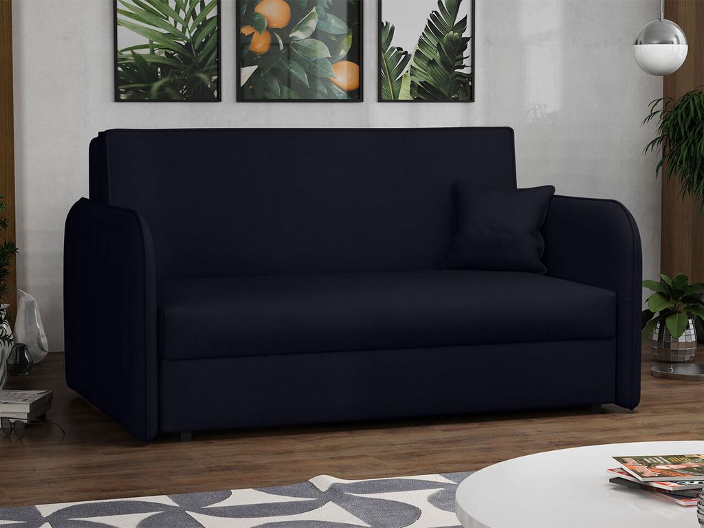 Dvojmiestna rozkladacia pohovka BELA LOFT 3 - čierna Obrázok produktu 