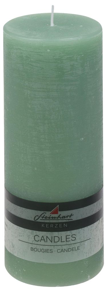 Stumpenkerze "Raureif" Salbei 200/78 mm Produktbild 