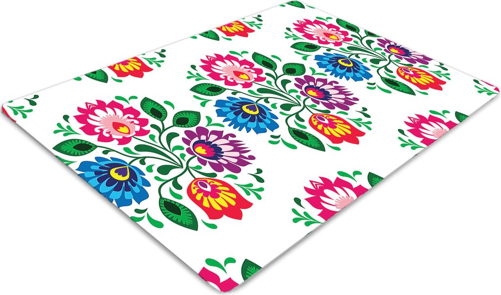 Stuhlunterlage Bürostuhlunterlage 120 cm x 90 cm Bodenmatte Bürostuhlunterlage - Blumenstilblumen