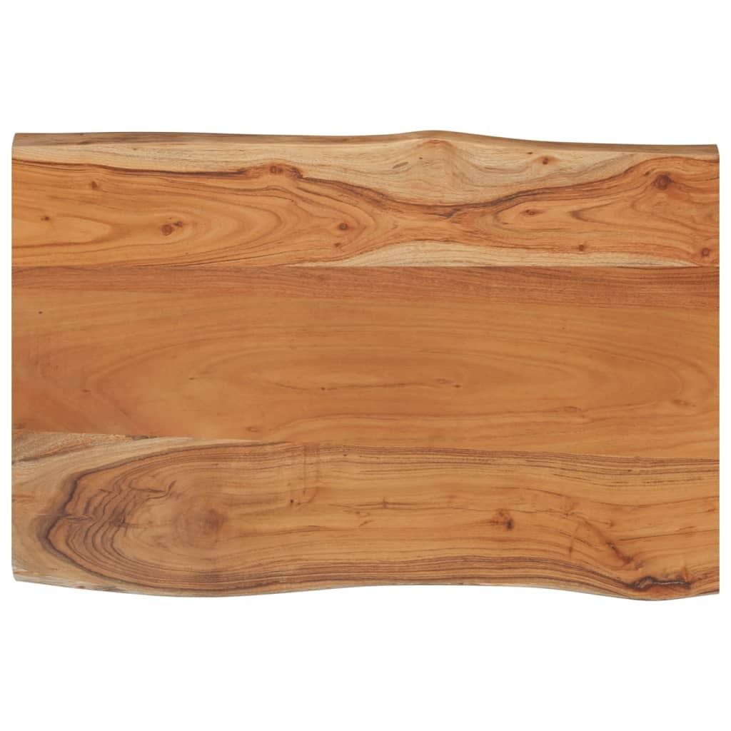 “2026 Modern“ Tischplatte 60x40x2,5cm Rechteckig Massivholz Akazie Baumkante - Tischplatten Designermöbel 563996 - Tischplatten