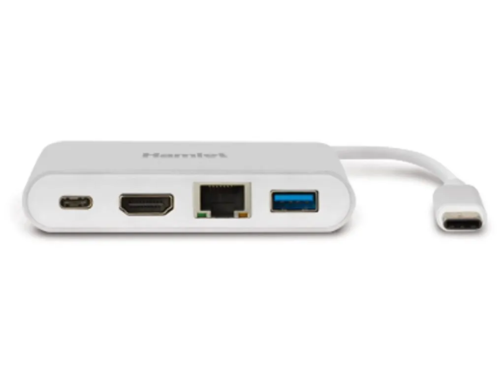 Hamlet HDKC-PD100 Adaptateur Graphique USB 4K UHD 3840x2160 Blanc