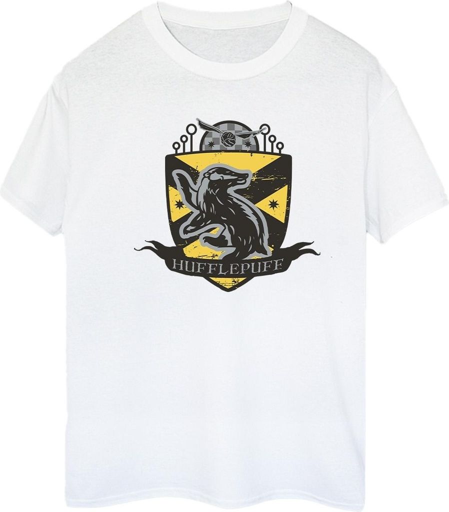 Harry Potter - "Hufflepuff" T-Shirt für Damen BI27843 (L) (Weiß)