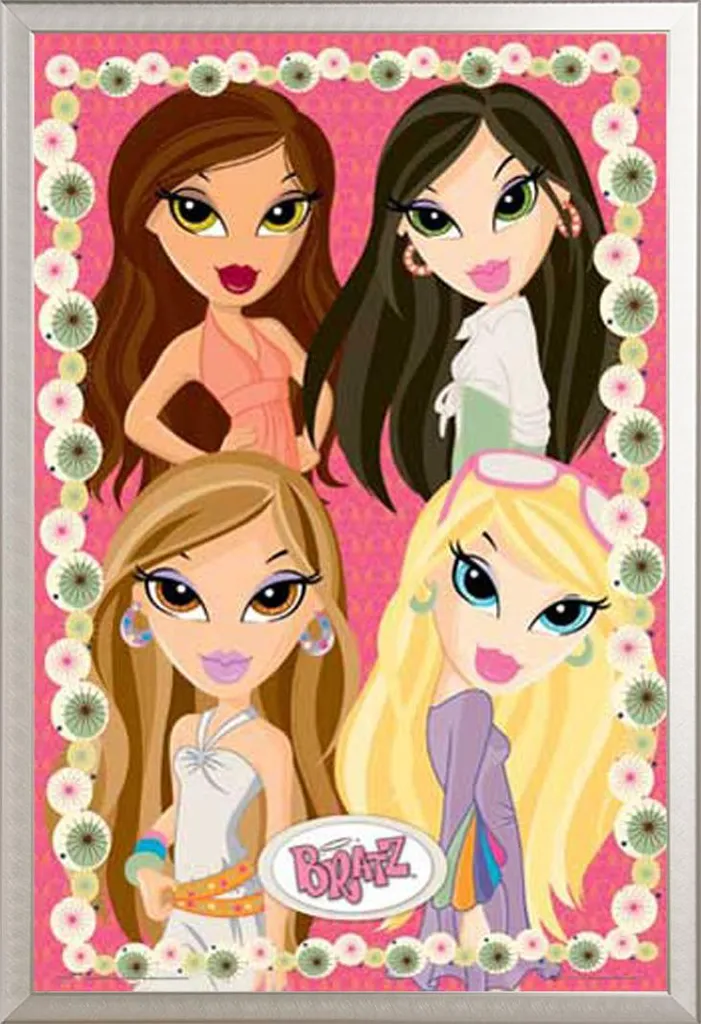 Décoration murale Bratz Resort 4 : poster encadré alu argenté Shinsuke