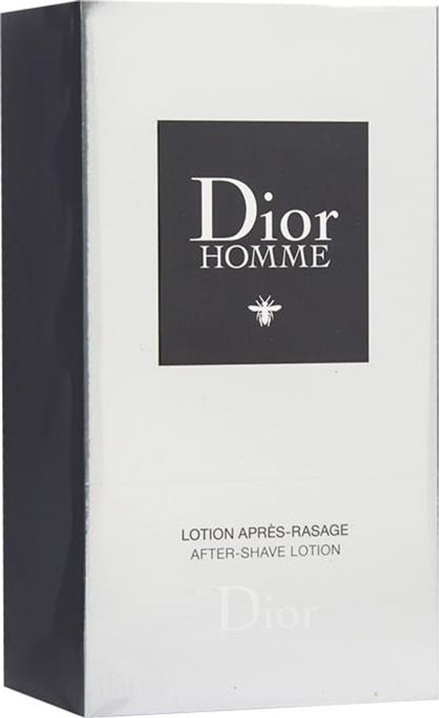 A product shot of a Dior Homme After Shave Lotion box.