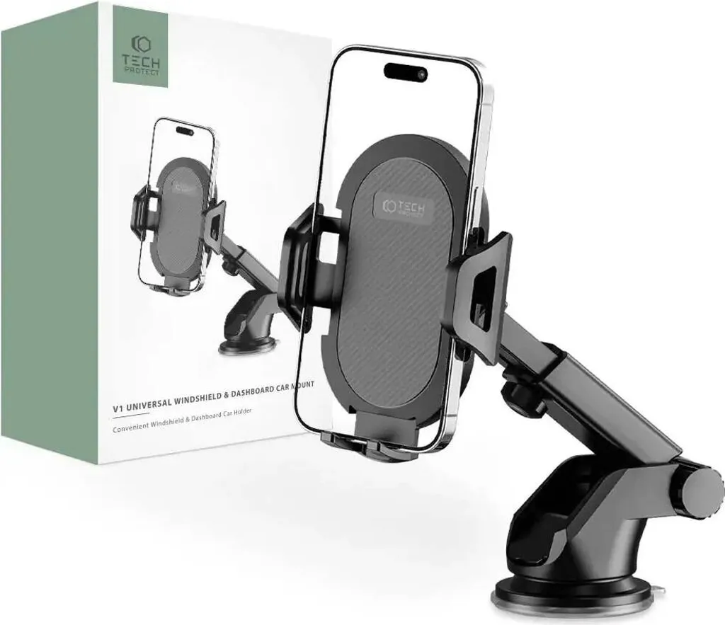 Tech-Protect V1 Supporto Universale Auto per Cruscotto e Vetro - 14