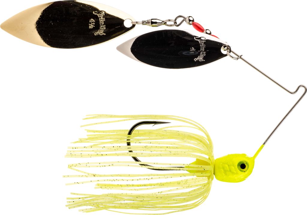 Strike King Premier Pro-Model Spinnerbait 5,3g, Strike King Farbe:Hot Solid Chart/Slr-Gold Blds