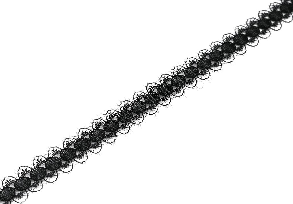 Spitzenband 15mm x 10m Schwarz