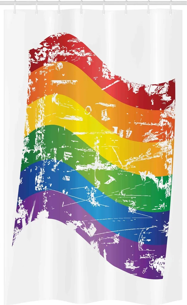 Tenda Doccia Pride ABAKUHAUS 120x180: Colore e Vibes nel tuo Bagno