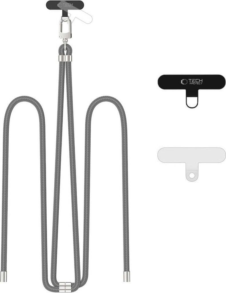 Cinghia a tracolla con cordino Tech-Protect C7S - Grigio Immagine del prodotto 