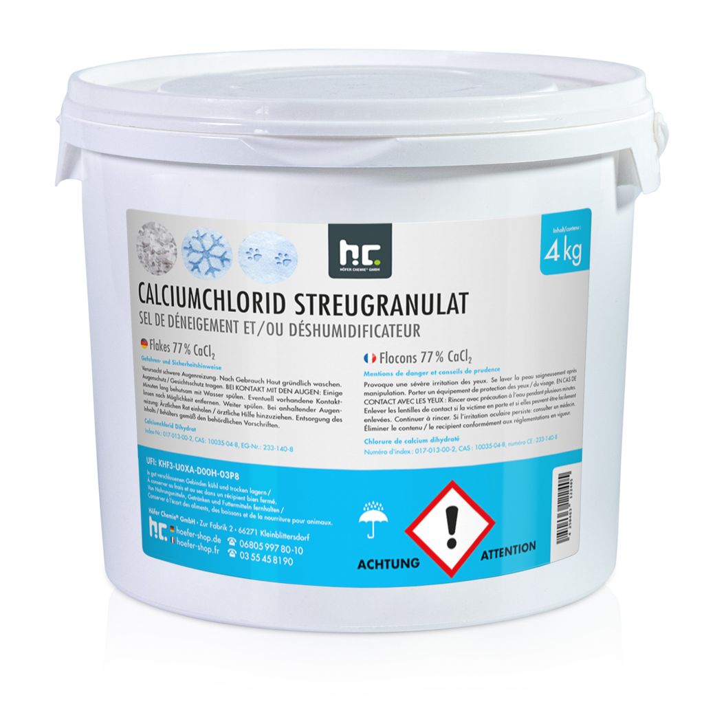 4 kg Calciumchlorid Streugranulat & Entfeuchtergranulat Produktbild 