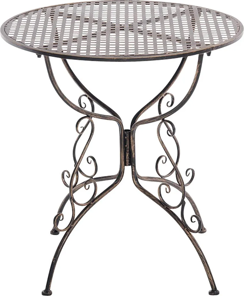 Table Amanda CLP en bronze style fer forgé nostalgique pour terrasse
