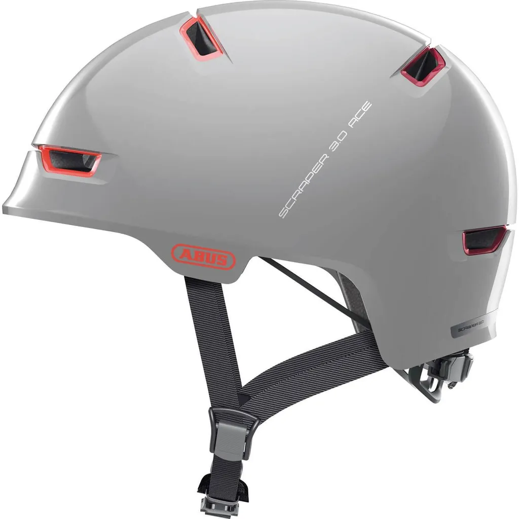 Casque vélo urbain Abus 86960 Scraper 3.0 Ace Alaska Grey taille L