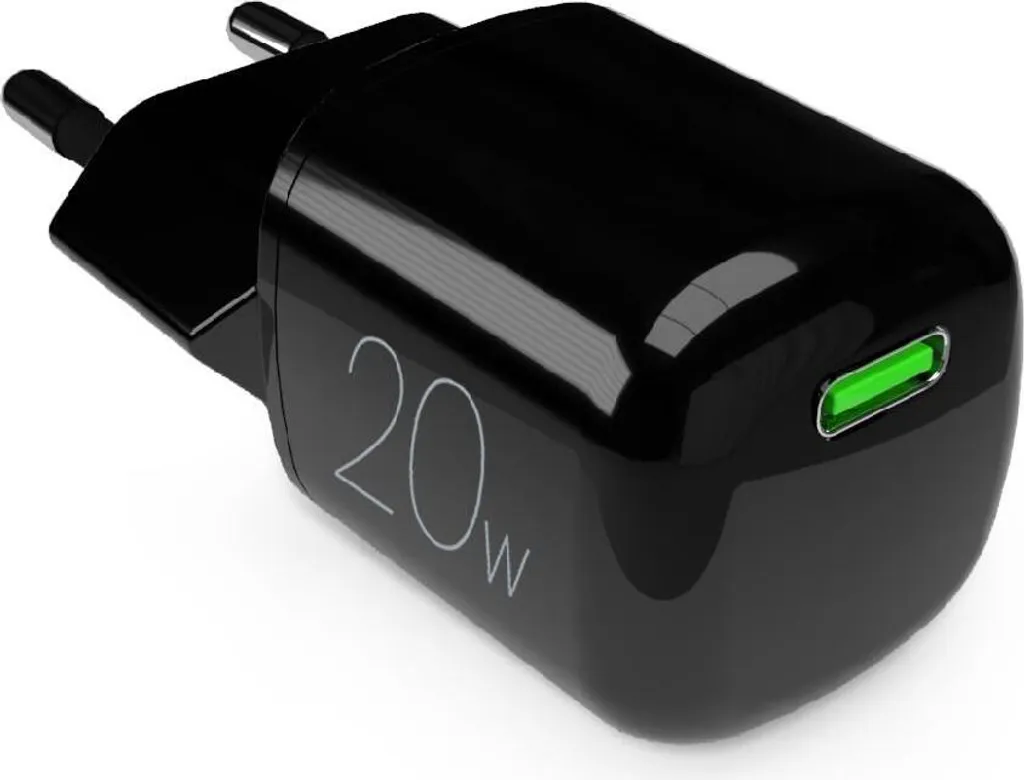 Puro Caricatore da Muro 20W GaN USB-C - Ideale per Viaggi e Casa