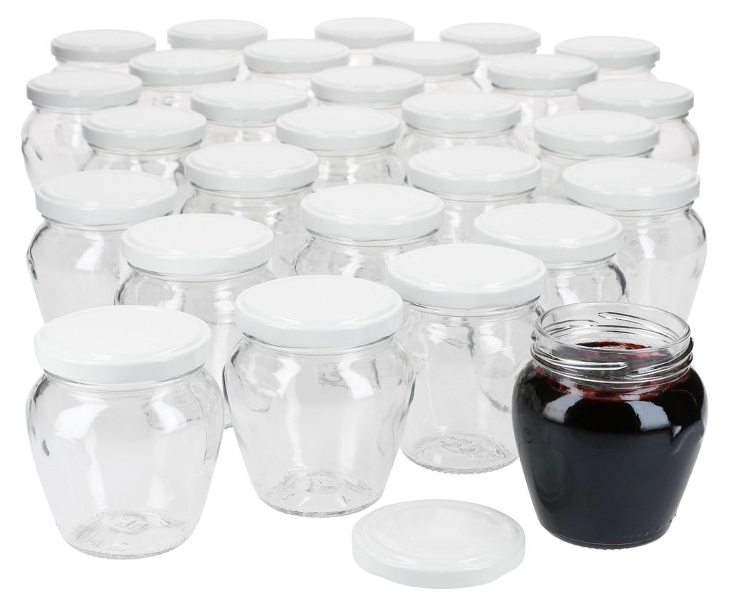 sada 75 sklenic na džem 212 ml s víčkem TO63 Bílé Obrázek produktu 