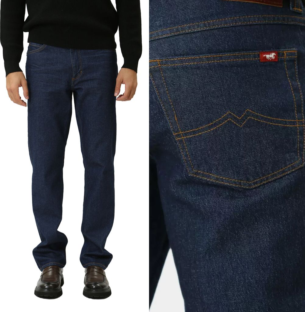 MUSTANG, Herren Jeanshosen, Straight fit, TRAMPER STRAIGHT, W38 L30, Blau, Jeans, baggyjeans, buggy