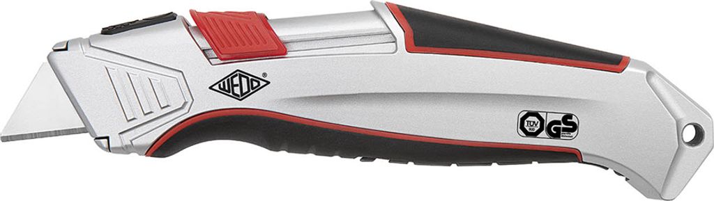 WEDO Safety-Cutter ALU Klinge: 19 mm silber/anthrazit/rot