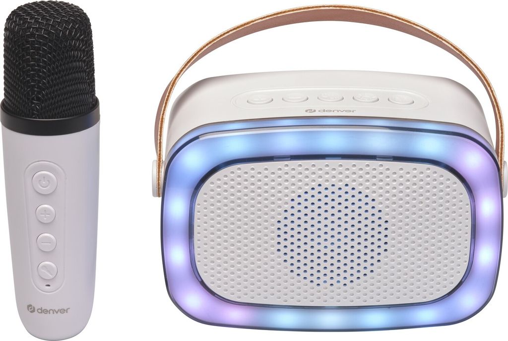 Denver BTM-610 tragbarer Lautsprecher oder de party White 10 W