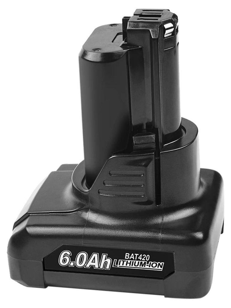Li-Ion BAT420 Ersatzakku - 12V 6,0Ah 6000mAh - kompatibel mit BAT420 BAT411 BAT412 BAT413 BAT414 - Akku für kabellose Elektrowerkzeuge - 1 Stück