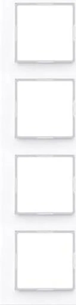 Cadre Quadruple Jung A Création Blanc Alpin AC584WW en Thermoplastique