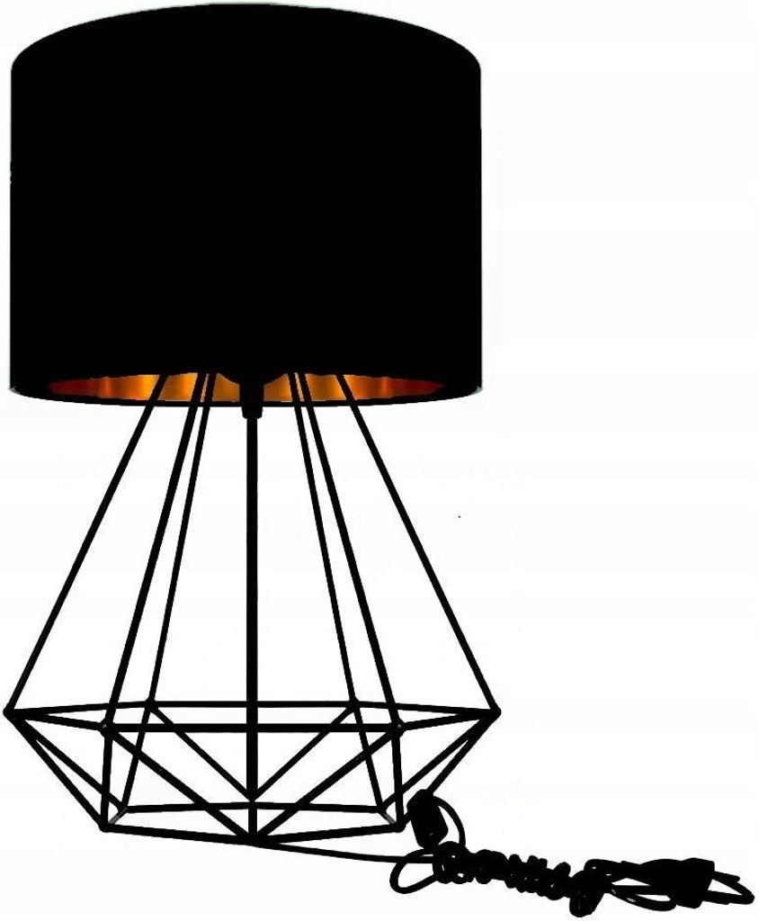 Moderne Lampe Schreibtischlampe Tischlampe Tischleuchte Nachttischlampe Leuchte Schwarz-Gold aus Serie N230 (N230-N1-SG)