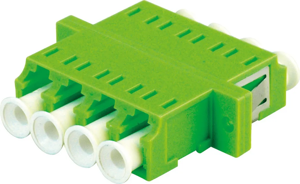 Adaptateur Fibre Optique LC Quadruple Multimode OM5 pour Rack Réseau