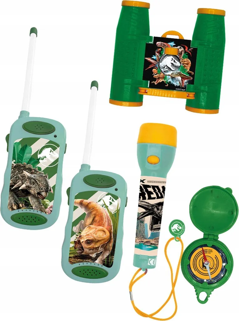Matériel de camping enfant Jurassic World pour exploration de nuit