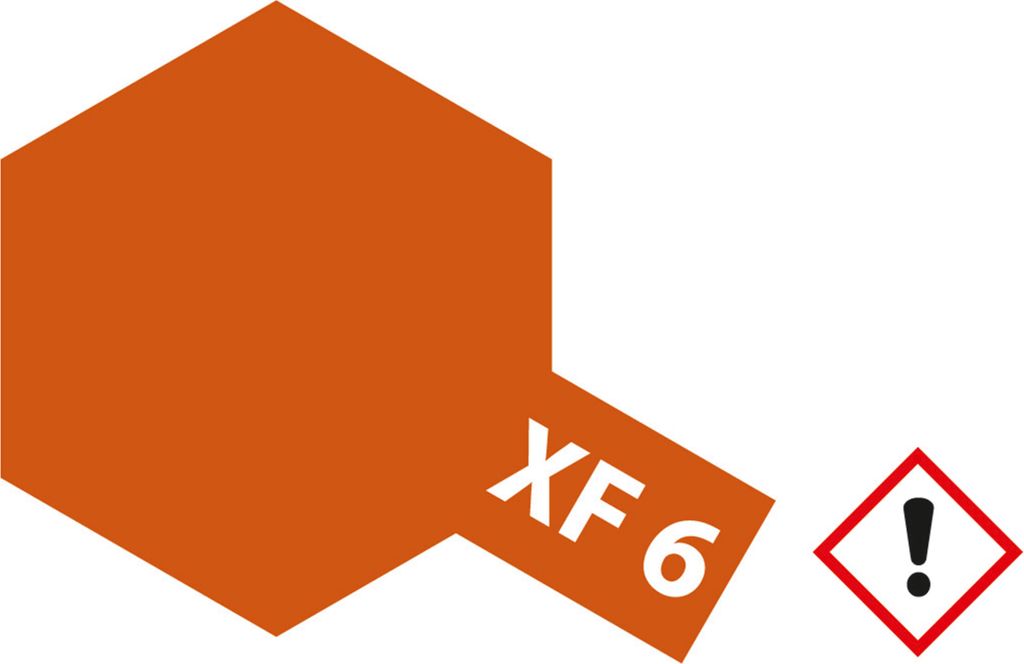 XF-6 Kupfer matt - 23ml Acrylstreichfarbe wasserloeslich Produktbild 