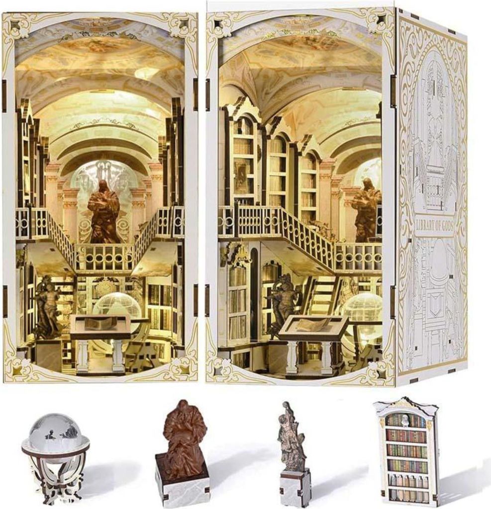Habarri | DIY Book Nook - Bibliothek der Götter - Puzzle 3D Produktbild 
