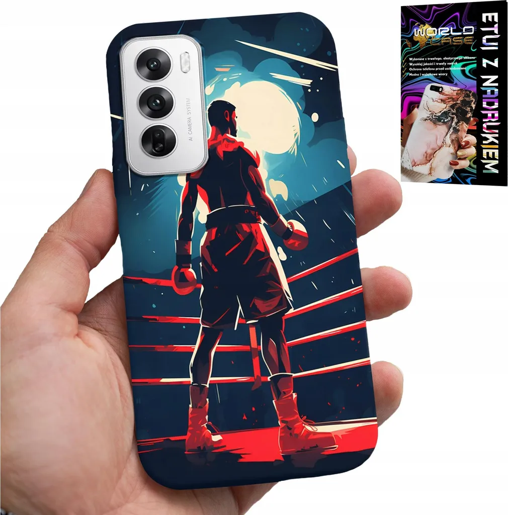 Custodia per Oppo Reno12 Pro 5G - Modelli di pugilato e sport da combattimento + fioretto