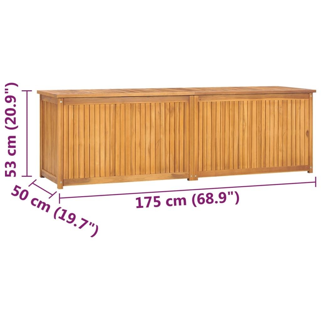 vidaXL Skrzynia ogrodowa 175x50x55 cm z litego drewna Zdjęcie produktu 12