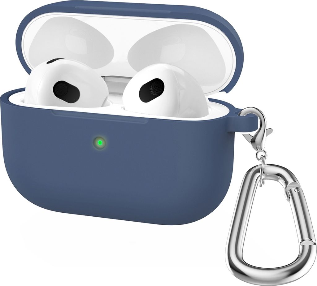 Mobigear Classic Apple AirPods 3 Hülle Flexibles Silikon - Blau