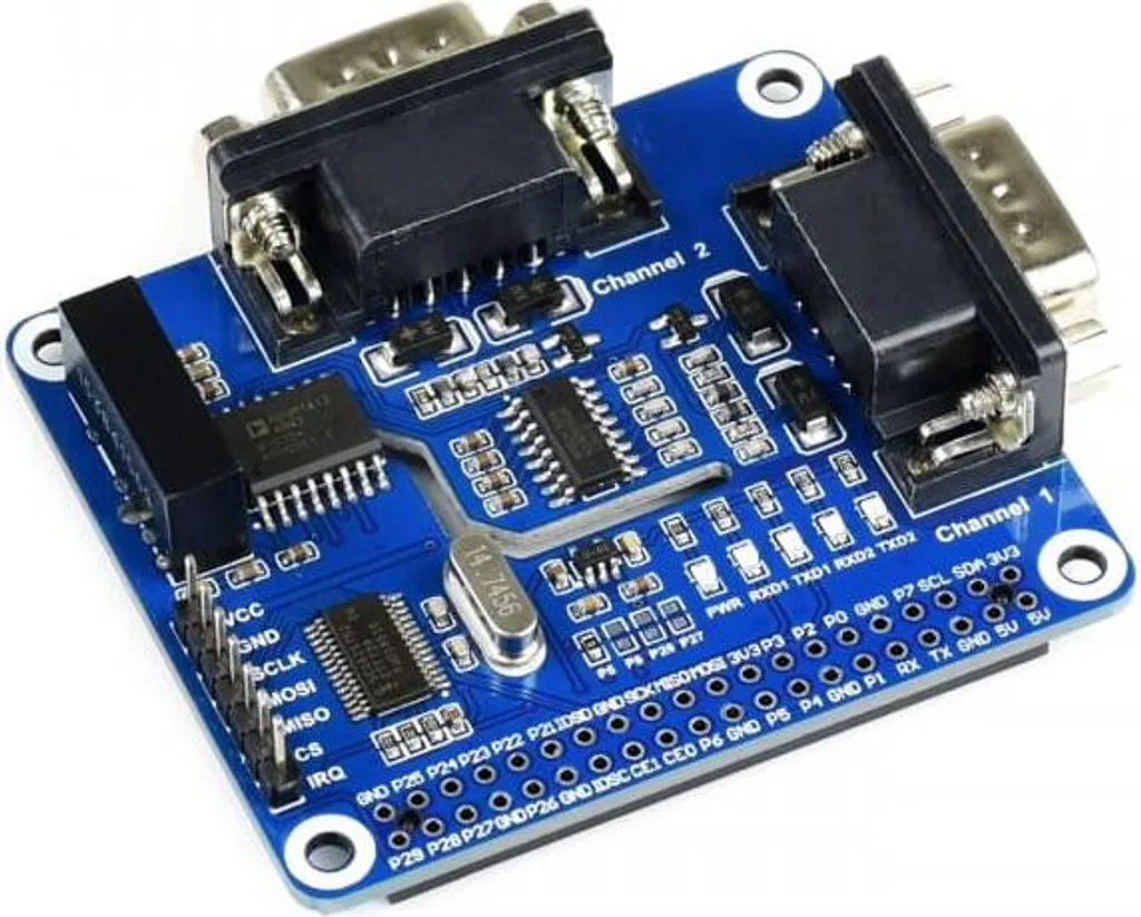 HAT d'extension RS232 isolé à 2 canaux pour Raspberry Pi - Version Pro