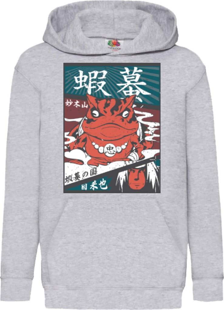Kinder Kapuzenpullover Naruto Jiraya 03, 12-13 Jahr - 152 / Grau